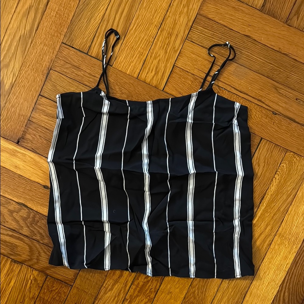Striped Black and White Women's Top